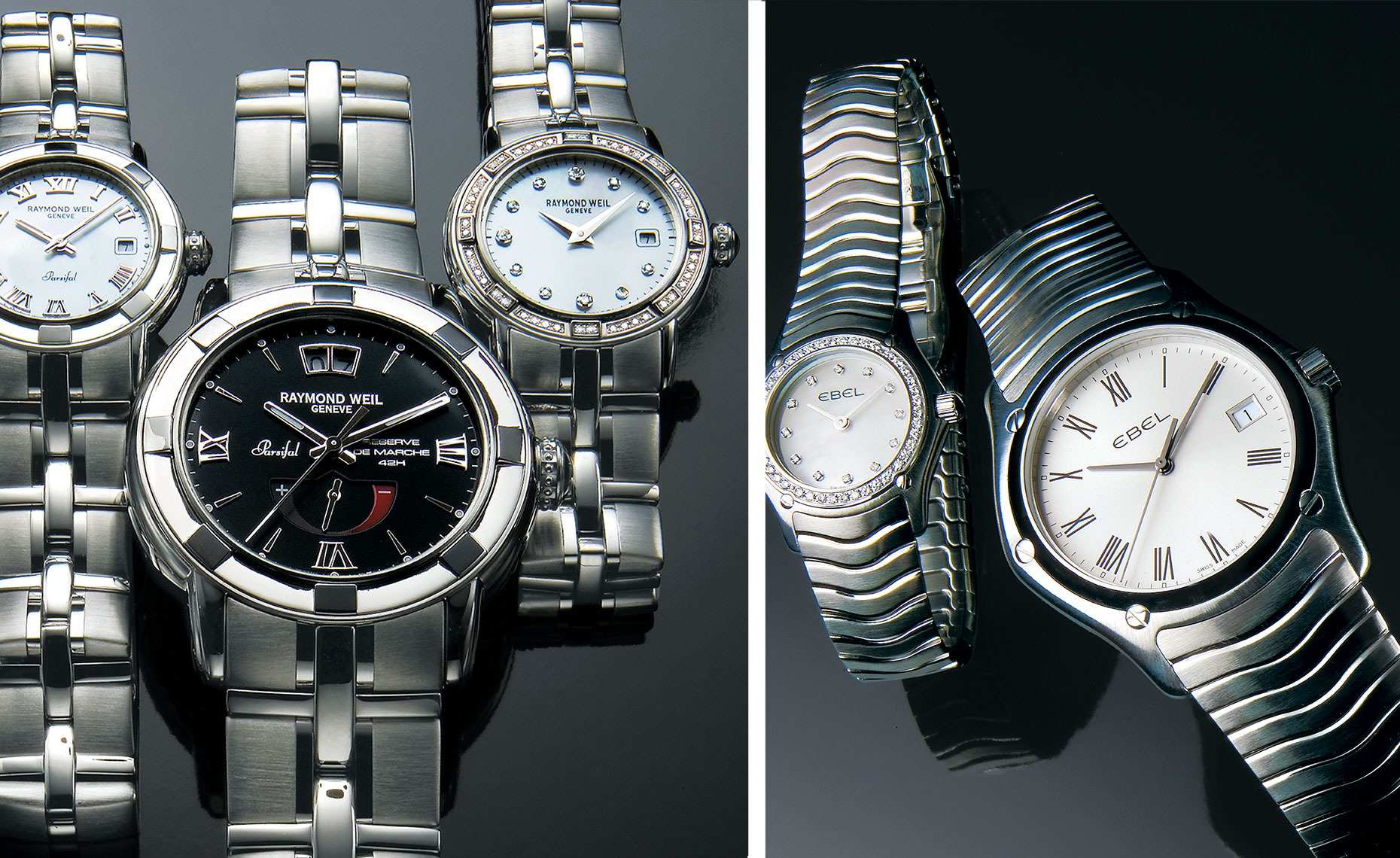 Classy watches ebel and raymond weil