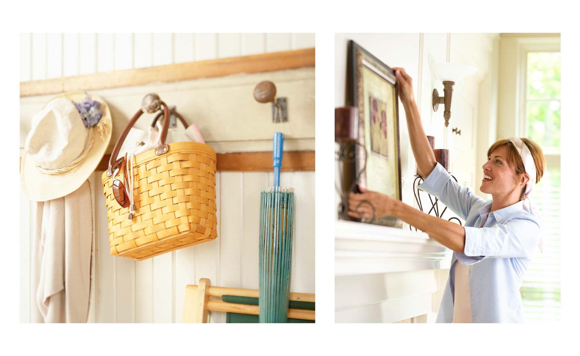 Lifestyle imagery in house for Longaberger